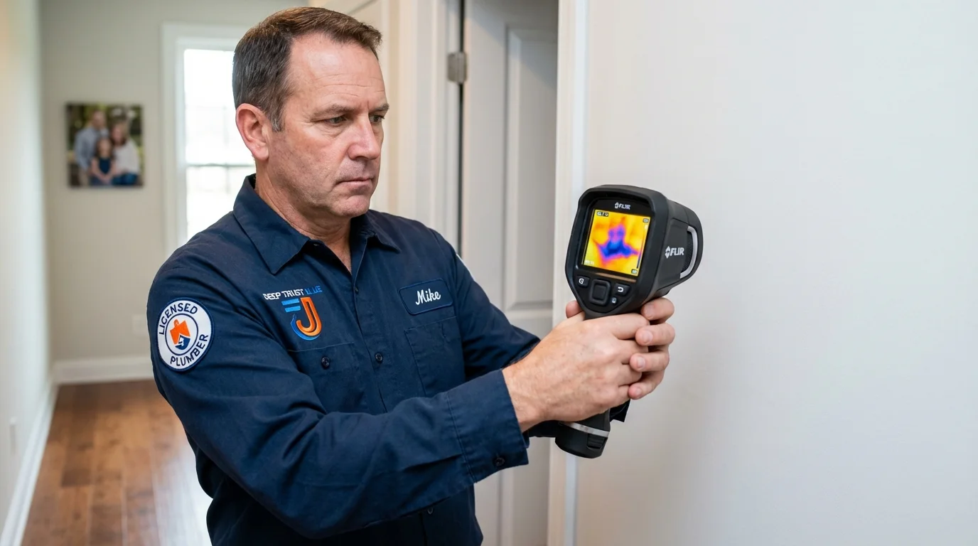 Thermal imaging leak detection by Johns Plumbing LLC in Clio
